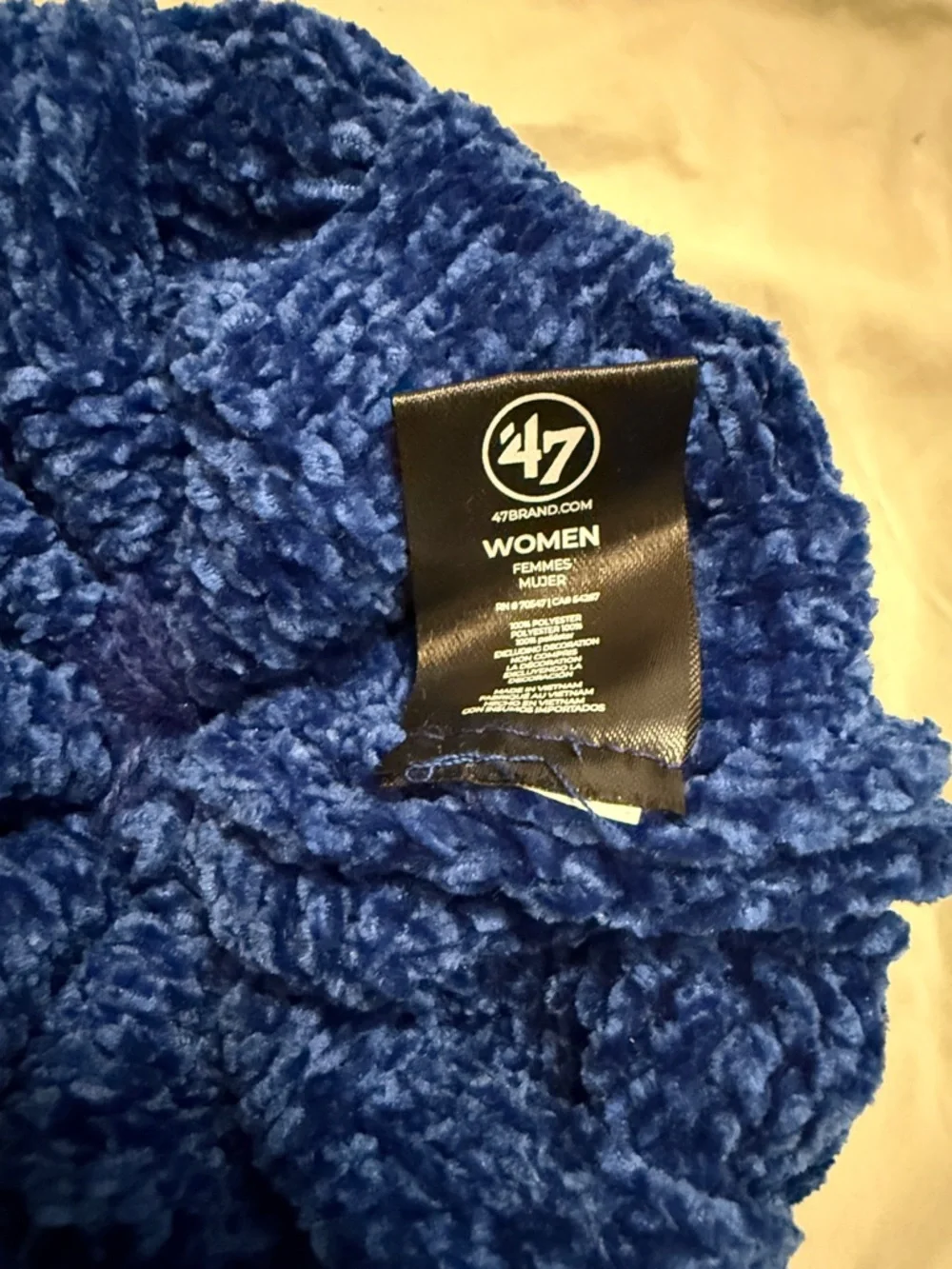 47 LA Dodgers Knit Pom Beanie - Royal Blue OS